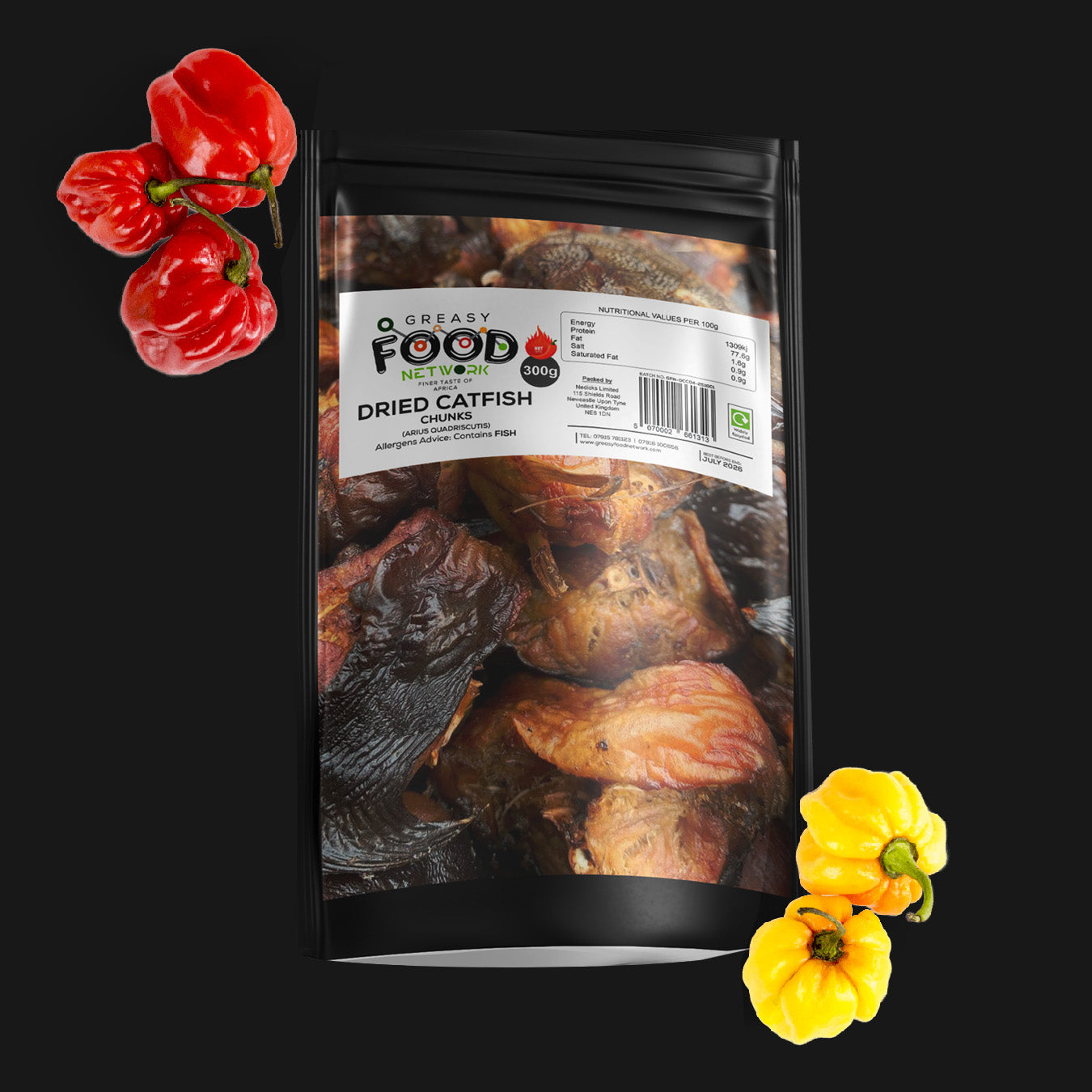 Dried Peppered Catfish Chunks